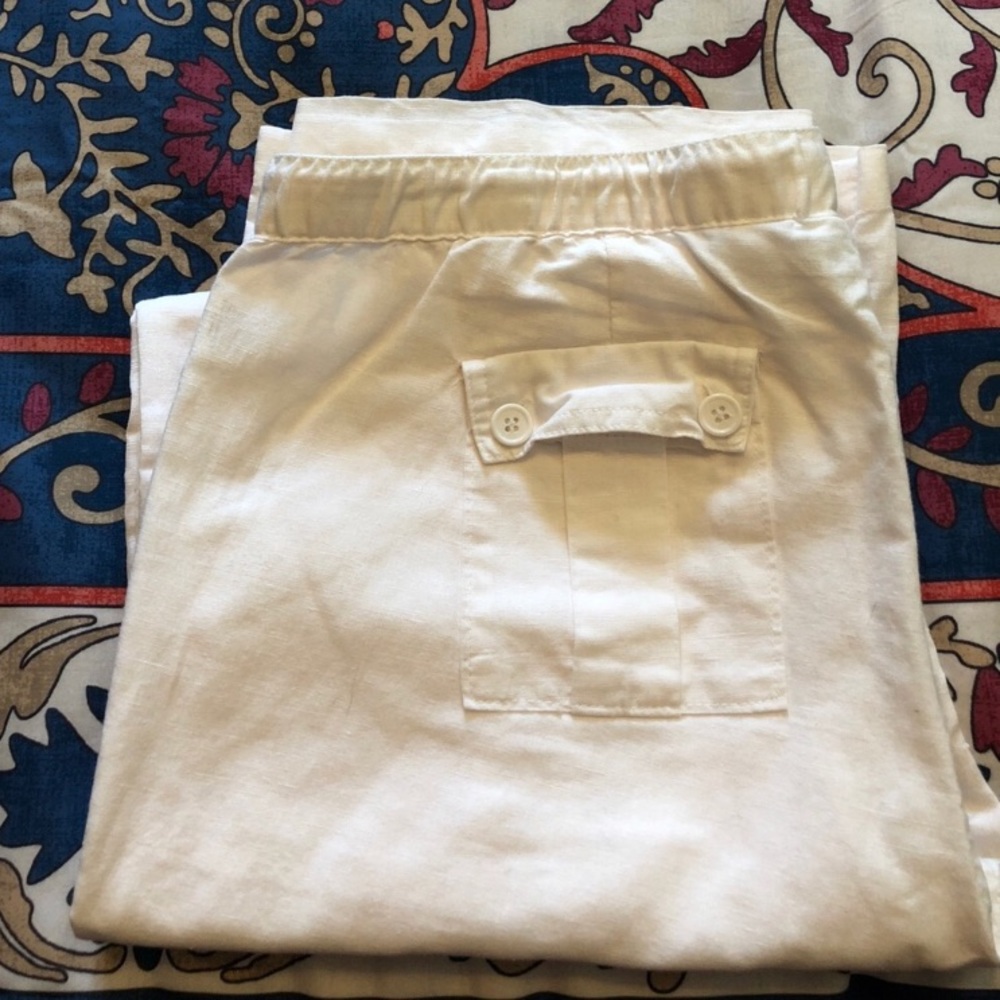 NY&CO White Linen Pants